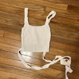 White Knit Tank Urban Outfitters